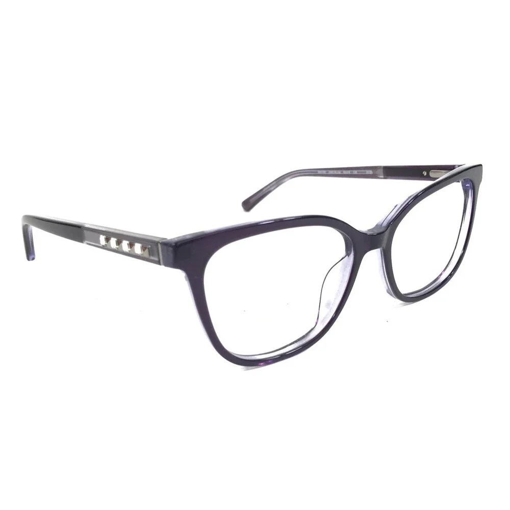 Bebe Eyeglasses Frames BB5169 500 PLUM Purple Swarovski Crystals 52-15-135